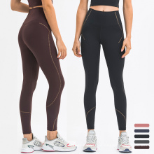 Nuevos leggings de diseño para mujeres Leggaciones elásticas de yoga sin costura Gym Sport Compression Pantalones de yoga para mujeres para mujeres